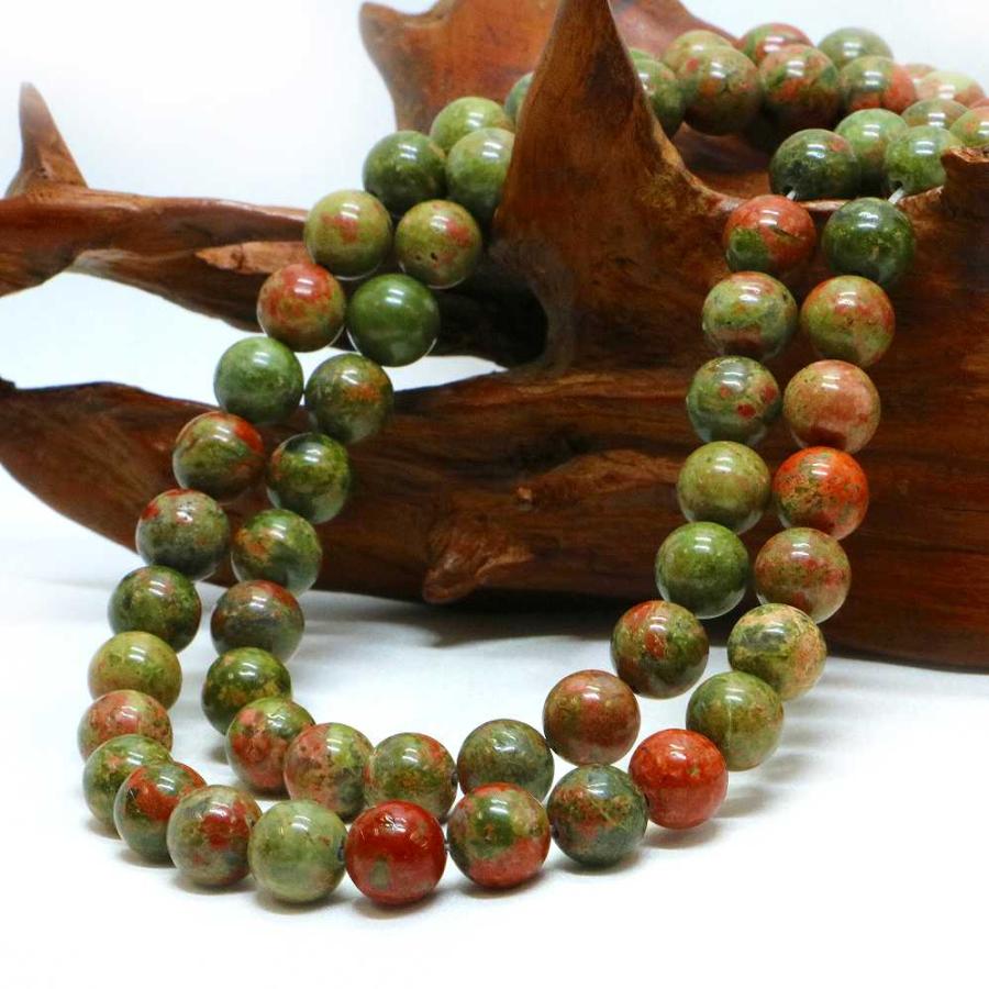 パワーストーン 天然石 ブレスレット ユナカイト 丸玉 8mm 数珠 念珠 Bracelet お試し価格 |  | 11