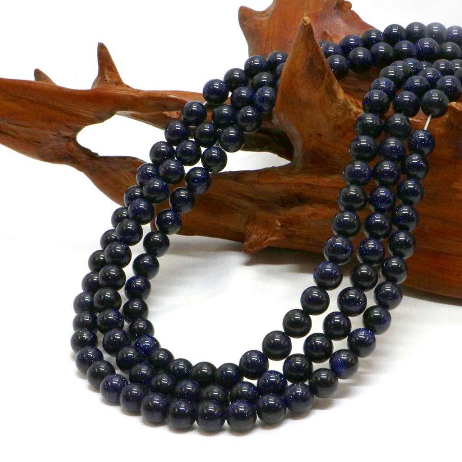 パワーストーン 天然石 ブレスレット ブルーゴールドストーン 丸玉 6mm 数珠 念珠 Bracelet お試し価格 |  | 11