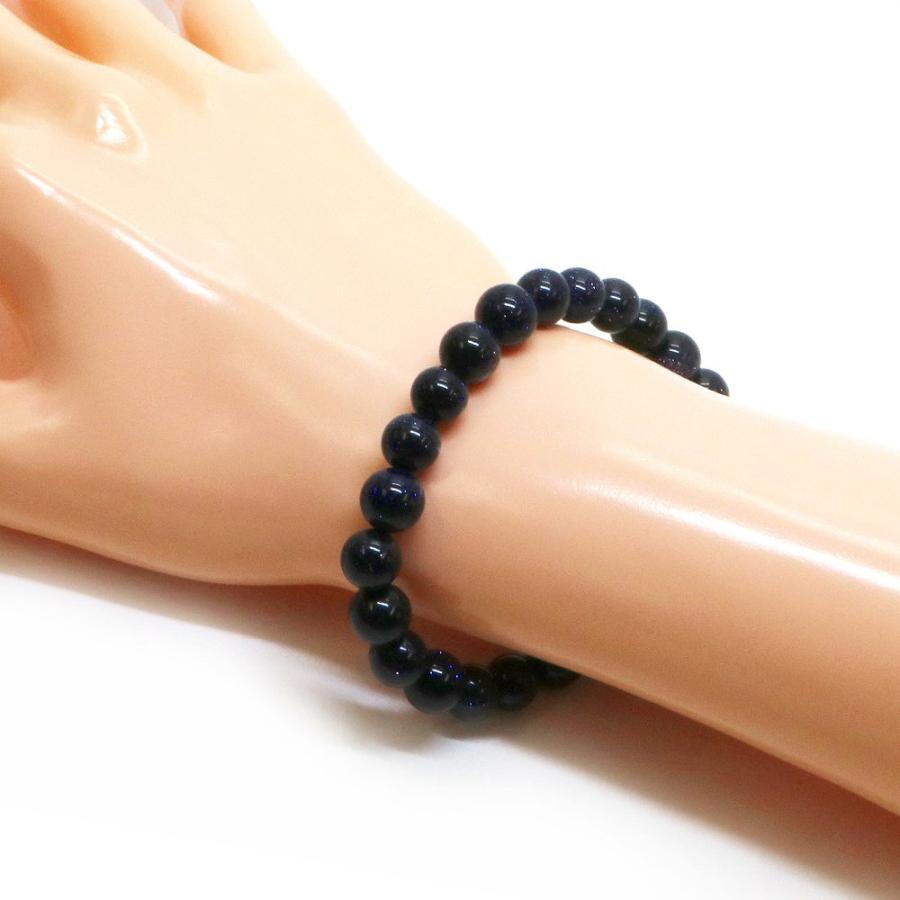 パワーストーン 天然石 ブレスレット ブルーゴールドストーン 丸玉 8mm 数珠 念珠 Bracelet お試し価格 |  | 02