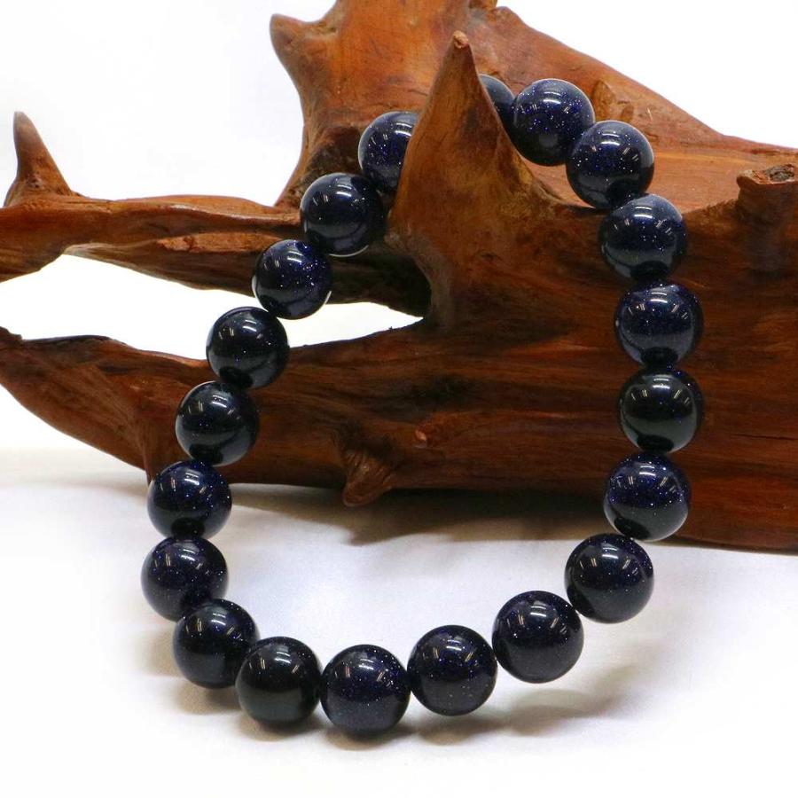 パワーストーン 天然石 ブレスレット ブルーゴールドストーン 丸玉 10mm 数珠 念珠 Bracelet お試し価格 |  | 03