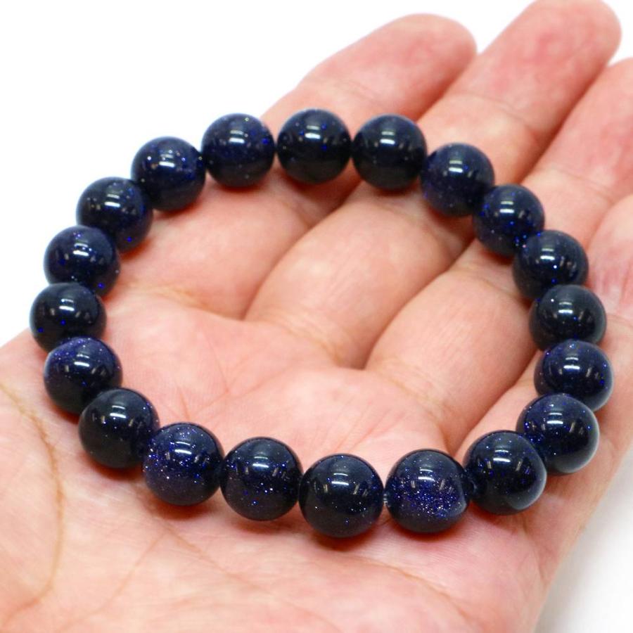 パワーストーン 天然石 ブレスレット ブルーゴールドストーン 丸玉 10mm 数珠 念珠 Bracelet お試し価格 |  | 04