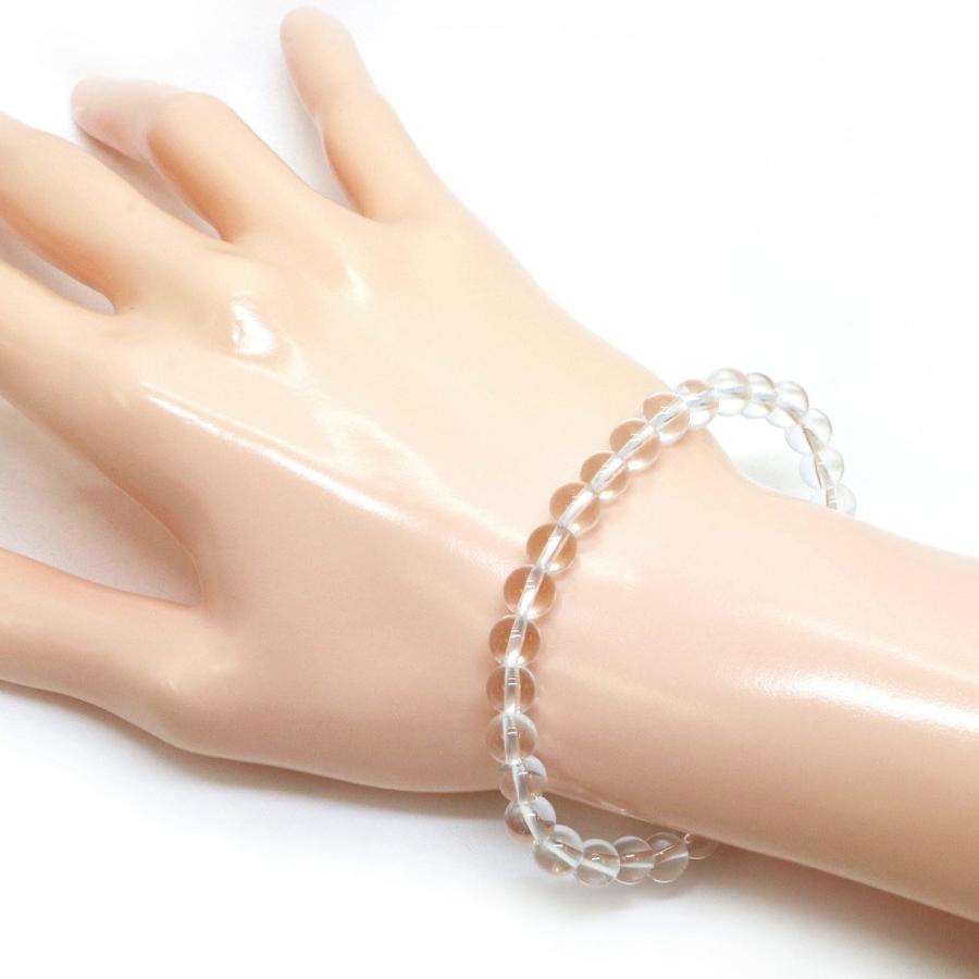 パワーストーン 天然石 ブレスレット 水晶 クリスタル 丸玉 6mm 数珠 念珠 Bracelet お試し価格 |  | 02