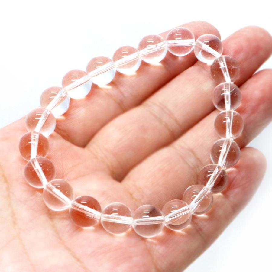 パワーストーン 天然石 ブレスレット 水晶AA クリスタル 丸玉 10mm 数珠 念珠 Bracelet お試し価格 |  | 04