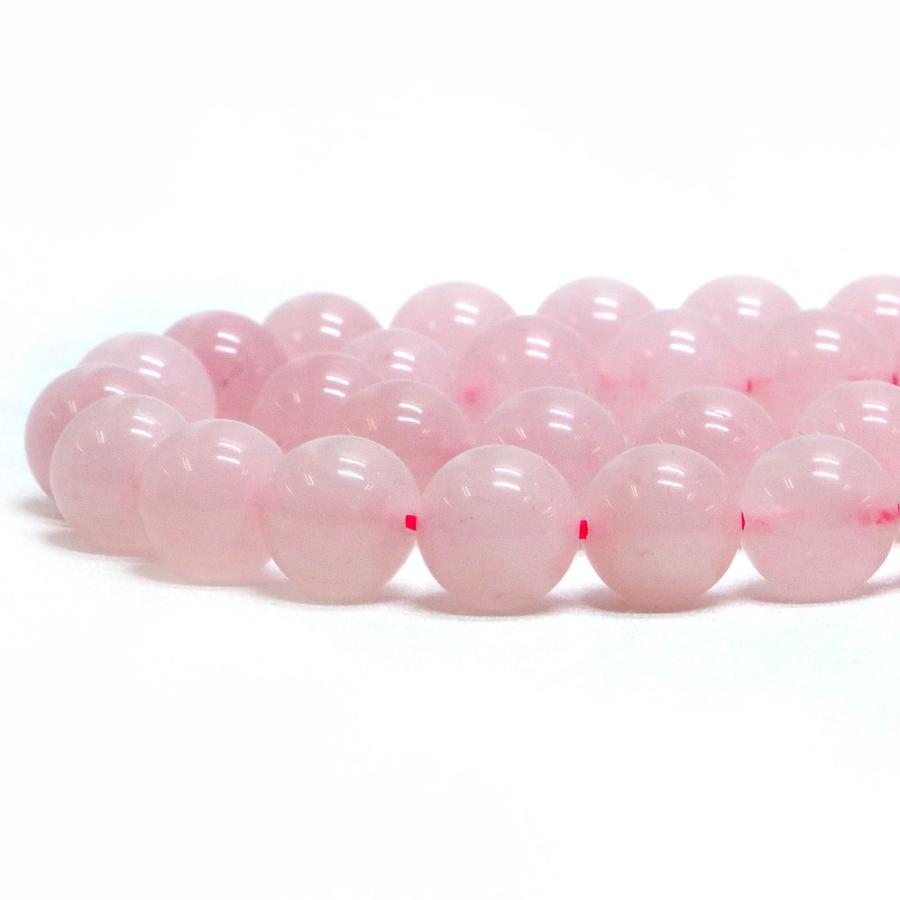 パワーストーン 天然石 ブレスレット ローズクォーツ 丸玉 10mm 数珠 念珠 Bracelet お試し価格 |  | 10