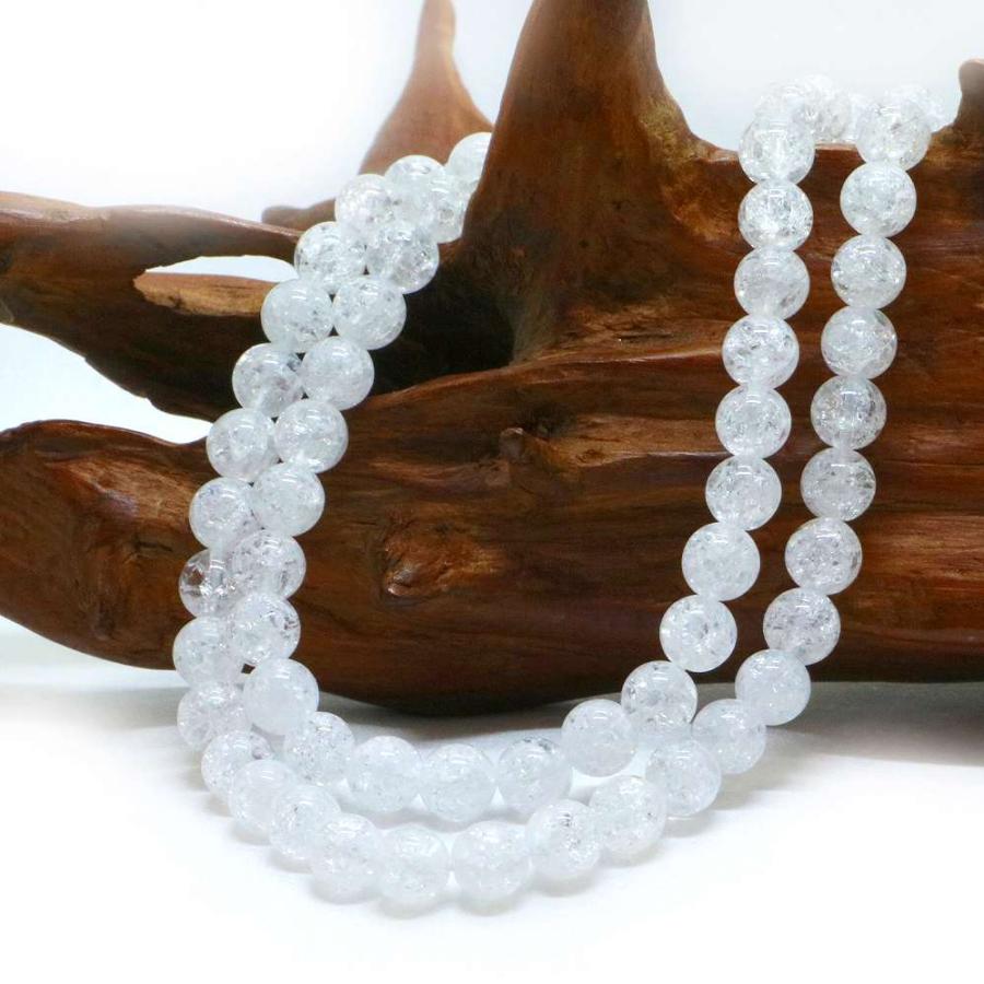 パワーストーン 天然石 ブレスレット クラッシュクリスタル 丸玉 6mm 数珠 念珠 Bracelet お試し価格 |  | 11