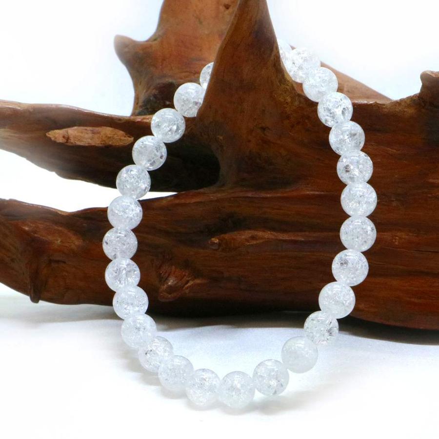 パワーストーン 天然石 ブレスレット クラッシュクリスタル 丸玉 6mm 数珠 念珠 Bracelet お試し価格 |  | 03