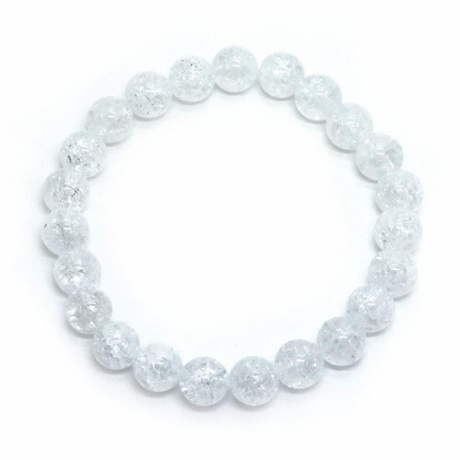 パワーストーン 天然石 ブレスレット クラッシュクリスタル 丸玉 8mm 数珠 念珠 Bracelet お試し価格 |  | 01