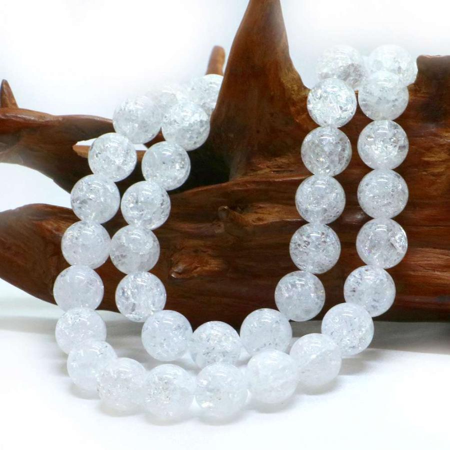 パワーストーン 天然石 ブレスレット クラッシュクリスタル 丸玉 10mm 数珠 念珠 Bracelet お試し価格 |  | 11