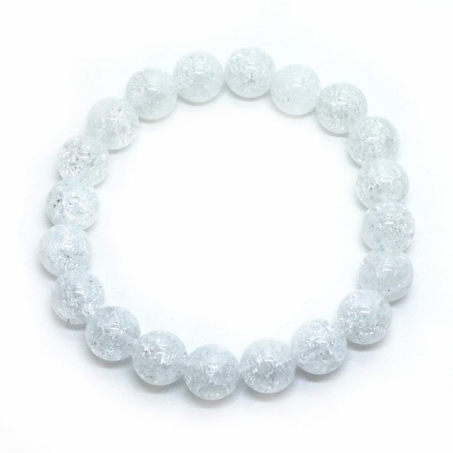 パワーストーン 天然石 ブレスレット クラッシュクリスタル 丸玉 10mm 数珠 念珠 Bracelet お試し価格 |  | 01