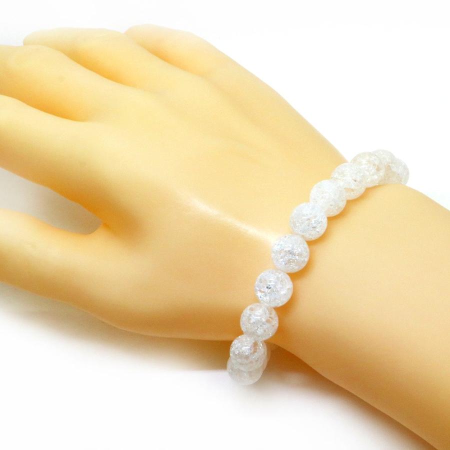 パワーストーン 天然石 ブレスレット クラッシュクリスタル 丸玉 10mm 数珠 念珠 Bracelet お試し価格 |  | 02