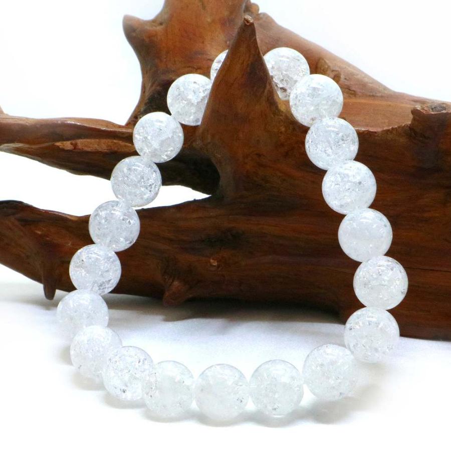 パワーストーン 天然石 ブレスレット クラッシュクリスタル 丸玉 10mm 数珠 念珠 Bracelet お試し価格 |  | 03