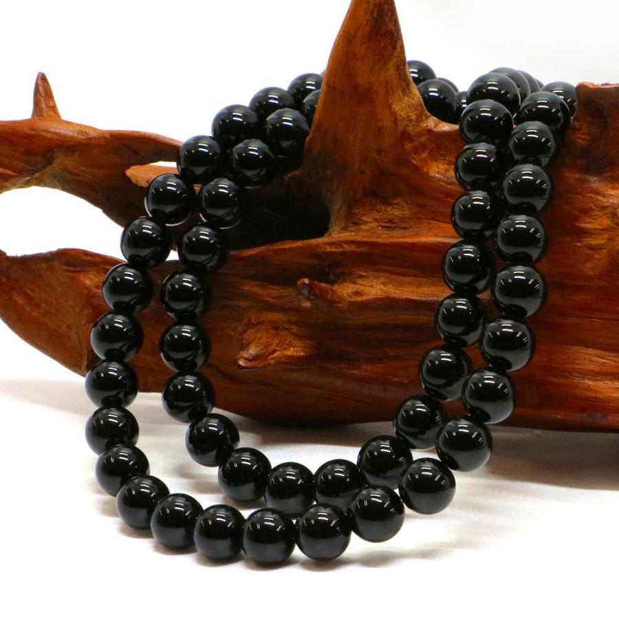 パワーストーン 天然石 ブレスレット オニキス 丸玉 8mm 数珠 念珠 Bracelet お試し価格 |  | 11