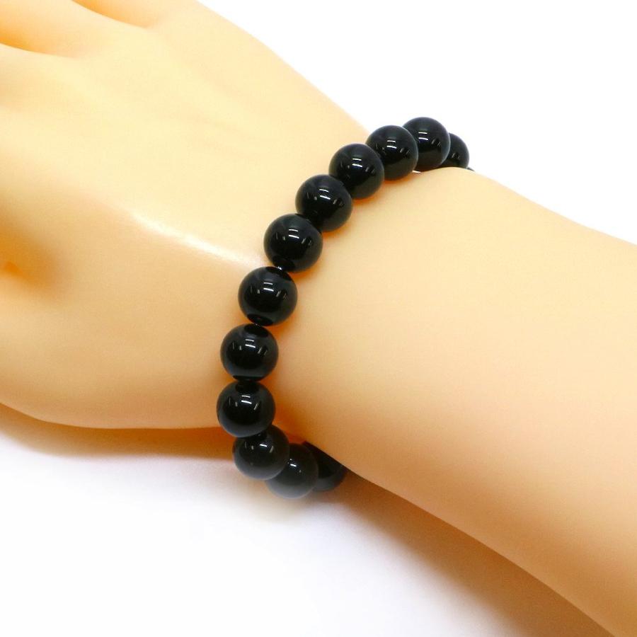 パワーストーン 天然石 ブレスレット オニキス 丸玉 10mm 数珠 念珠 Bracelet お試し価格 |  | 02
