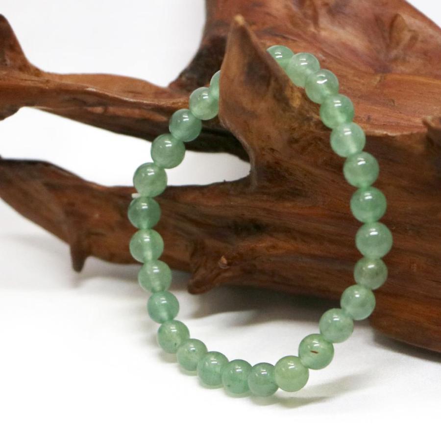 パワーストーン 天然石 ブレスレット アベンチュリン 丸玉 6mm 数珠 念珠 Bracelet お試し価格 |  | 03