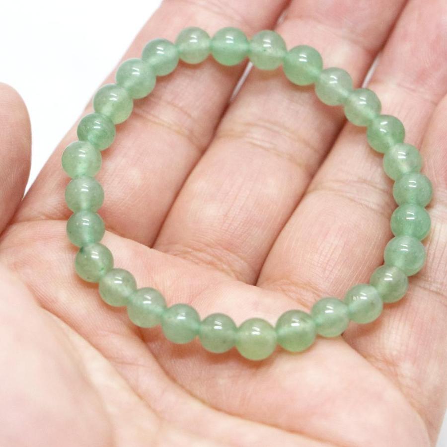 パワーストーン 天然石 ブレスレット アベンチュリン 丸玉 6mm 数珠 念珠 Bracelet お試し価格 |  | 04