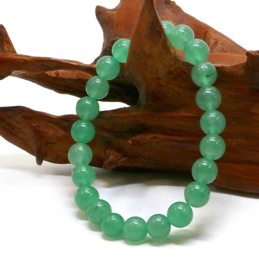 パワーストーン 天然石 ブレスレット アベンチュリン 丸玉 8mm 数珠 念珠 Bracelet お試し価格 |  | 03