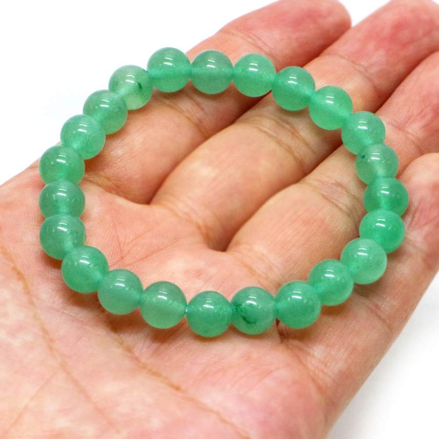 パワーストーン 天然石 ブレスレット アベンチュリン 丸玉 8mm 数珠 念珠 Bracelet お試し価格 |  | 04