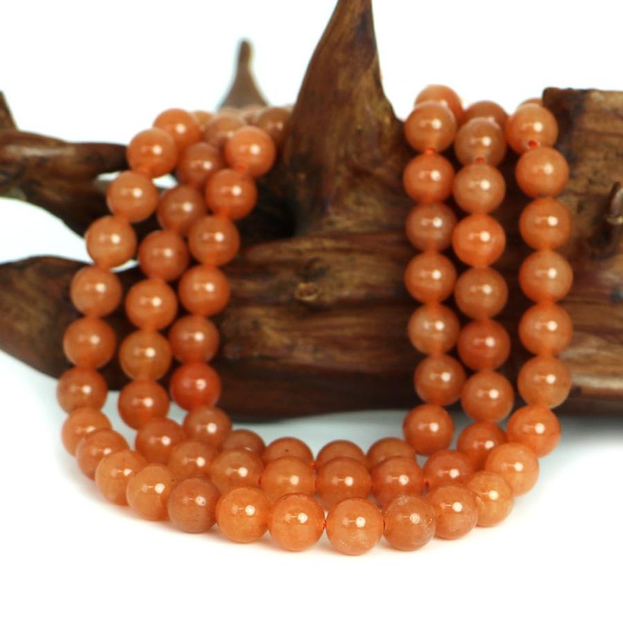 パワーストーン 天然石 ブレスレット オレンジアベンチュリン 丸玉 8mm 数珠 念珠 Bracelet お試し価格 |  | 11