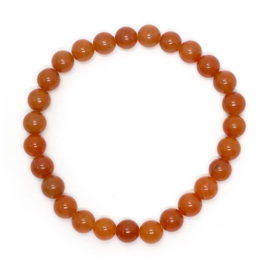 パワーストーン 天然石 ブレスレット オレンジアベンチュリン 丸玉 8mm 数珠 念珠 Bracelet お試し価格 |  | 01
