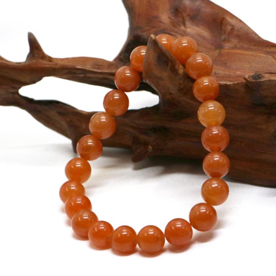 パワーストーン 天然石 ブレスレット オレンジアベンチュリン 丸玉 10mm 数珠 念珠 Bracelet お試し価格 |  | 03