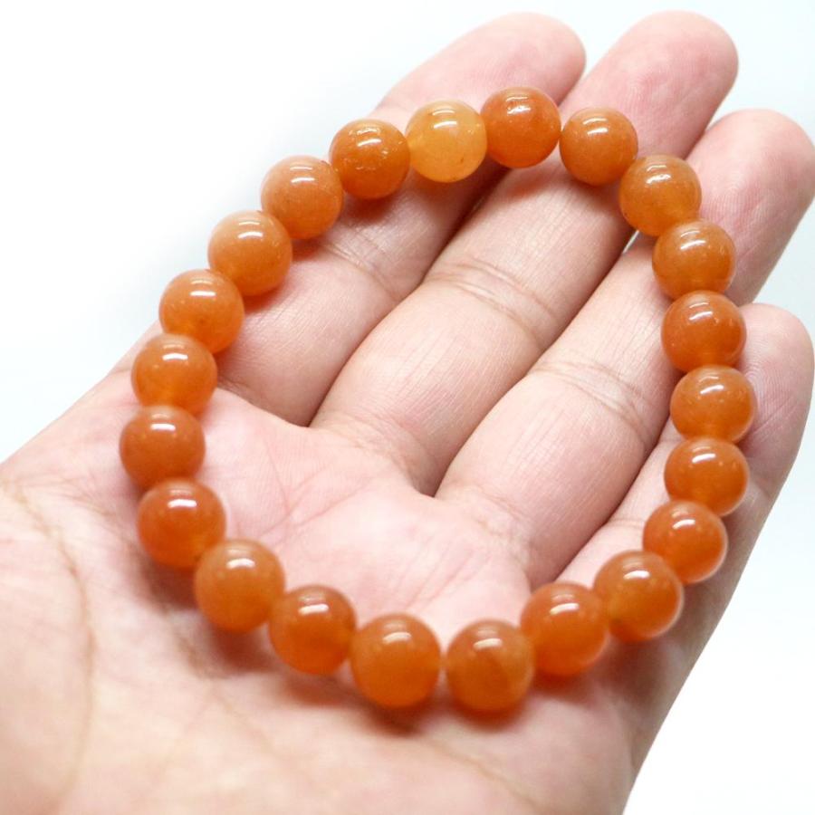パワーストーン 天然石 ブレスレット オレンジアベンチュリン 丸玉 10mm 数珠 念珠 Bracelet お試し価格 |  | 04