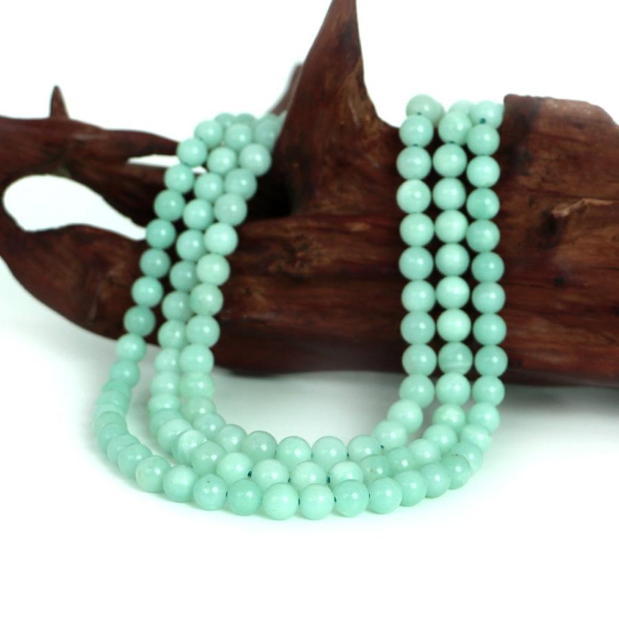 パワーストーン 天然石 ブレスレット アマゾナイト 丸玉 6mm 数珠 念珠 Bracelet お試し価格 |  | 11