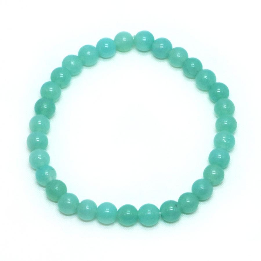 パワーストーン 天然石 ブレスレット アマゾナイト 丸玉 6mm 数珠 念珠 Bracelet お試し価格 |  | 01