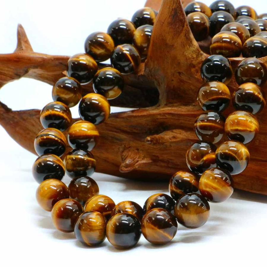 新品未使用 パワーストーン タイガーズアイ 10mm玉 ブレスレット 金運最大 10mm タイガーアイMIXクウォーツ 大玉パワーストーン