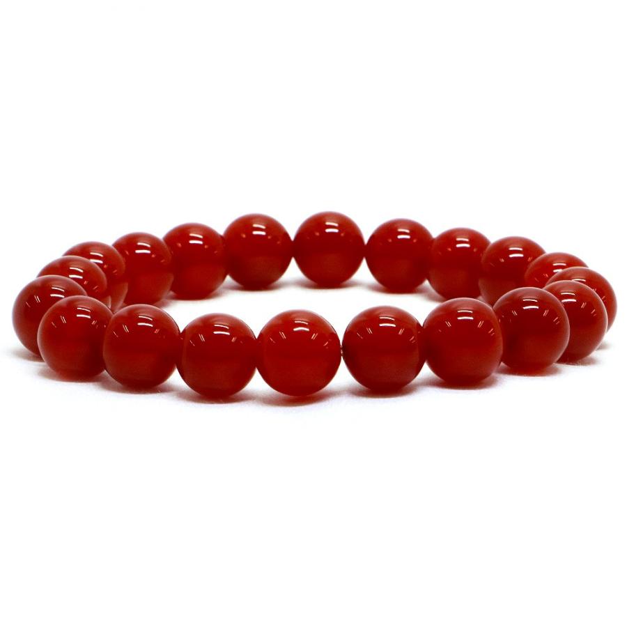 パワーストーン 天然石 ブレスレット レッドアゲート 丸玉 10mm 数珠 念珠 Bracelet お試し価格 | 