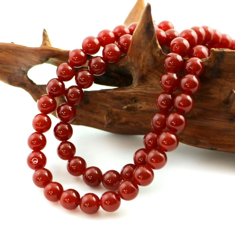 パワーストーン 天然石 ブレスレット レッドアゲート 丸玉 10mm 数珠 念珠 Bracelet お試し価格 |  | 11