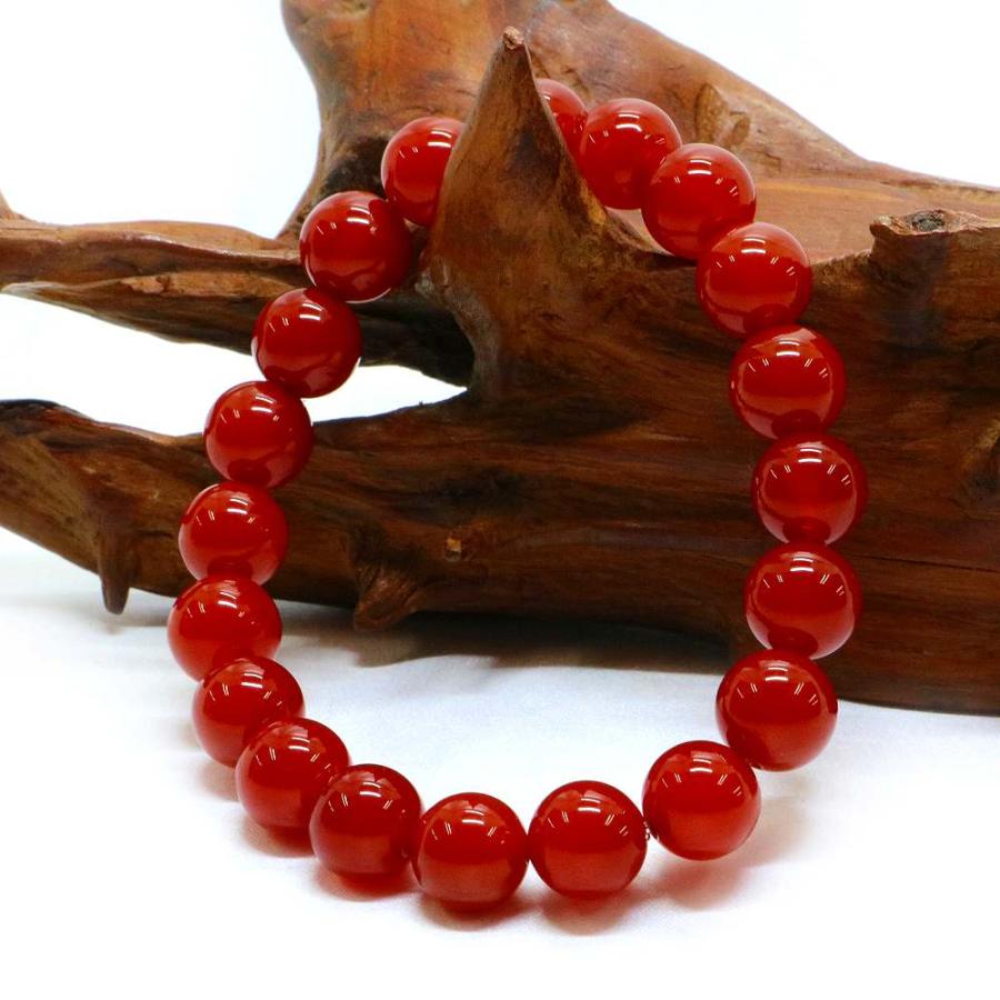 パワーストーン 天然石 ブレスレット レッドアゲート 丸玉 10mm 数珠 念珠 Bracelet お試し価格 |  | 03