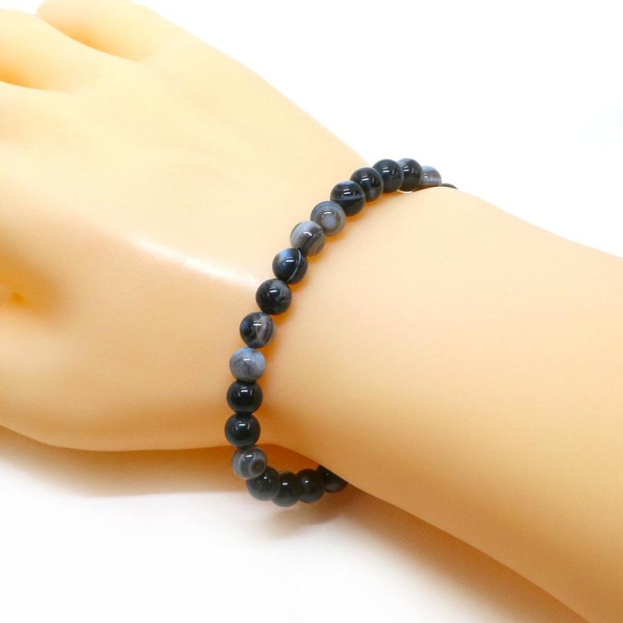 パワーストーン 天然石 ブレスレット 天眼石 縞瑪瑙 アイアゲート 丸玉 6mm 数珠 念珠 Bracelet お試し価格 |  | 02
