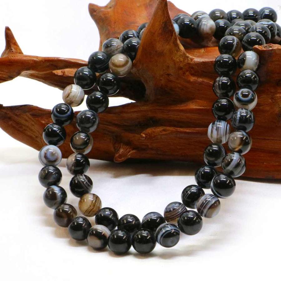 パワーストーン 天然石 ブレスレット 天眼石 縞瑪瑙 アイアゲート 丸玉 8mm 数珠 念珠 Bracelet お試し価格 |  | 11