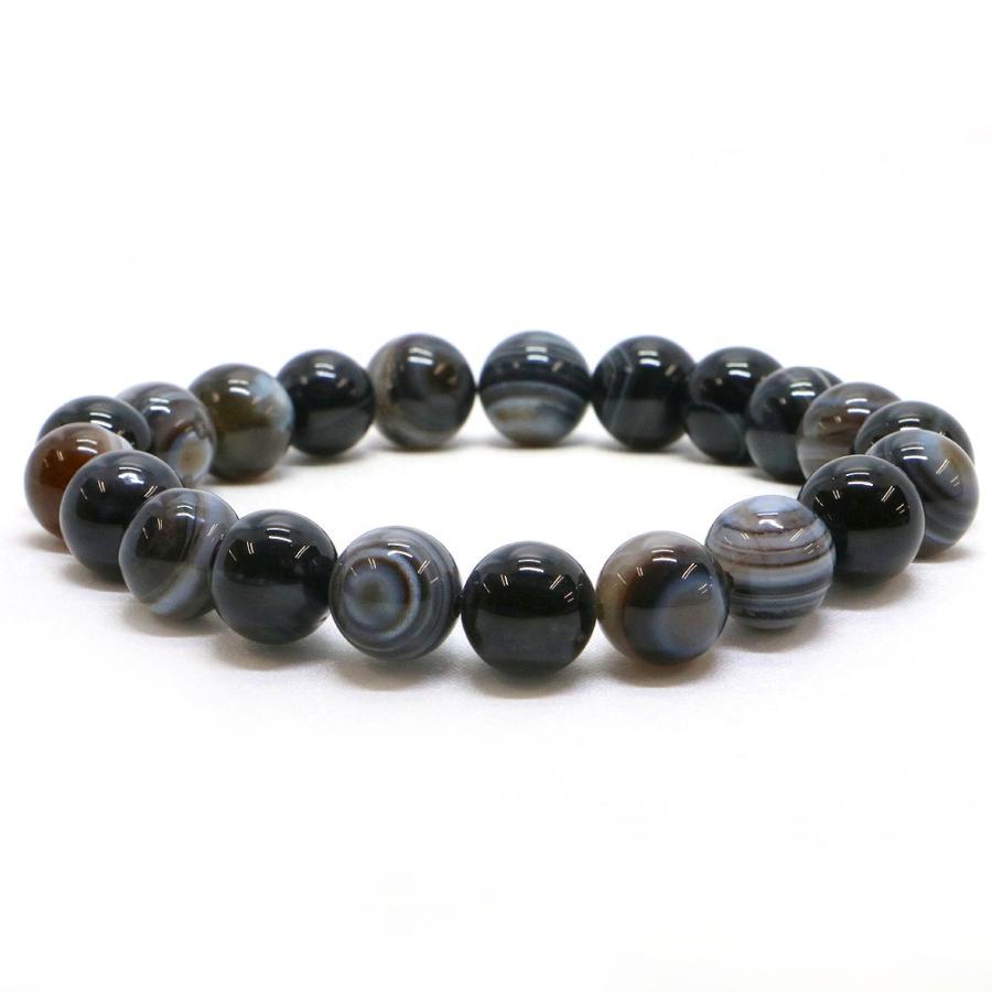 パワーストーン 天然石 ブレスレット 天眼石 縞瑪瑙 アイアゲート 丸玉 10mm 数珠 念珠 Bracelet お試し価格 | 