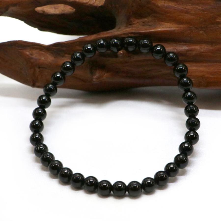 パワーストーン 天然石 ブレスレット ブラックトルマリン 丸玉 6mm 数珠 念珠 Bracelet お試し価格 |  | 03