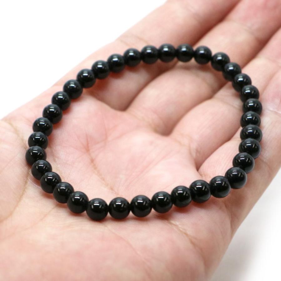 パワーストーン 天然石 ブレスレット ブラックトルマリン 丸玉 6mm 数珠 念珠 Bracelet お試し価格 |  | 04