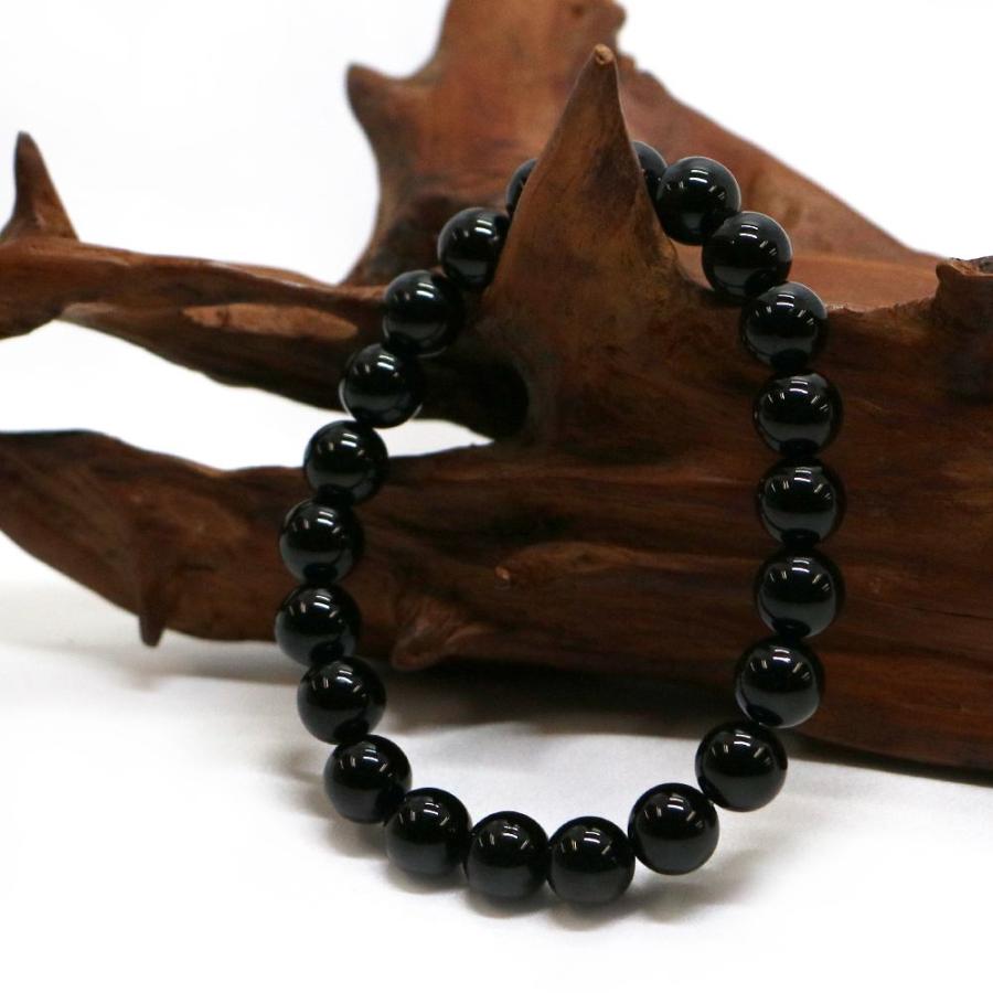 パワーストーン 天然石 ブレスレット ブラックトルマリン 丸玉 8mm 数珠 念珠 Bracelet お試し価格 |  | 03