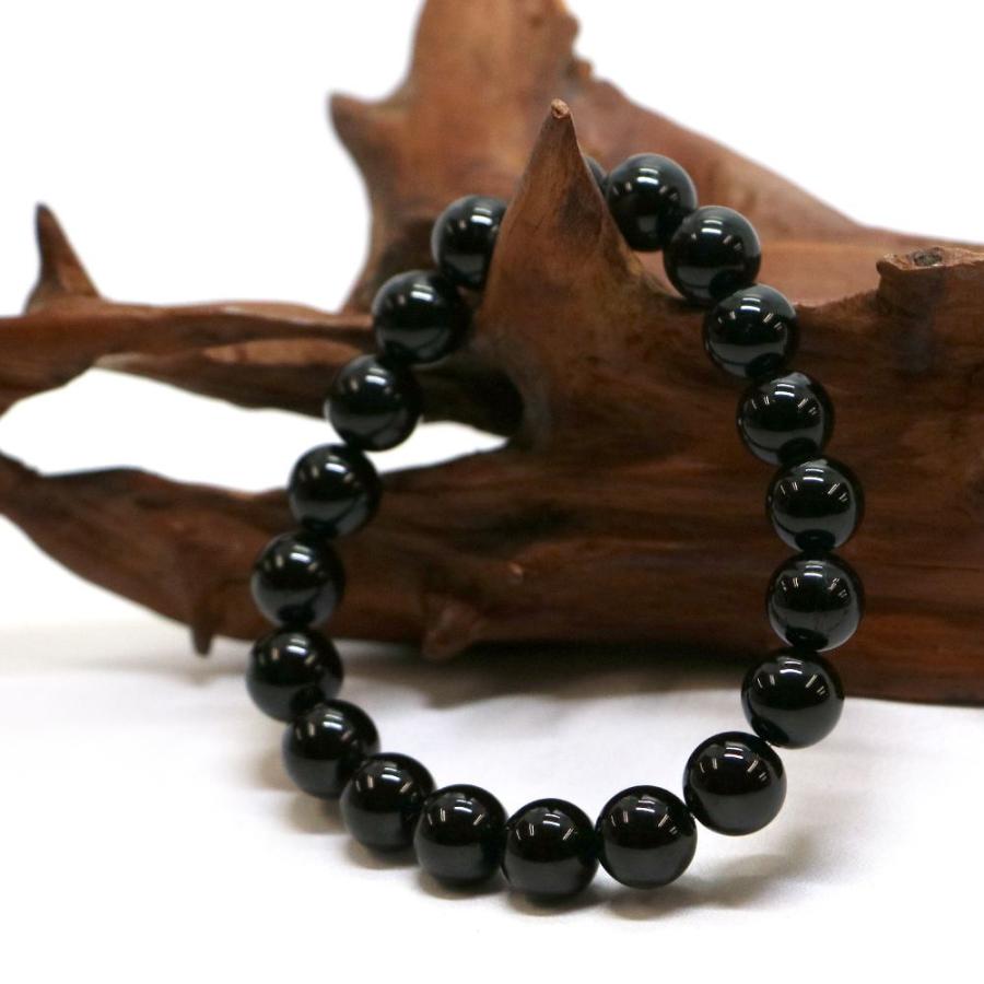 パワーストーン 天然石 ブレスレット ブラックトルマリン 丸玉 10mm 数珠 念珠 Bracelet お試し価格 |  | 03