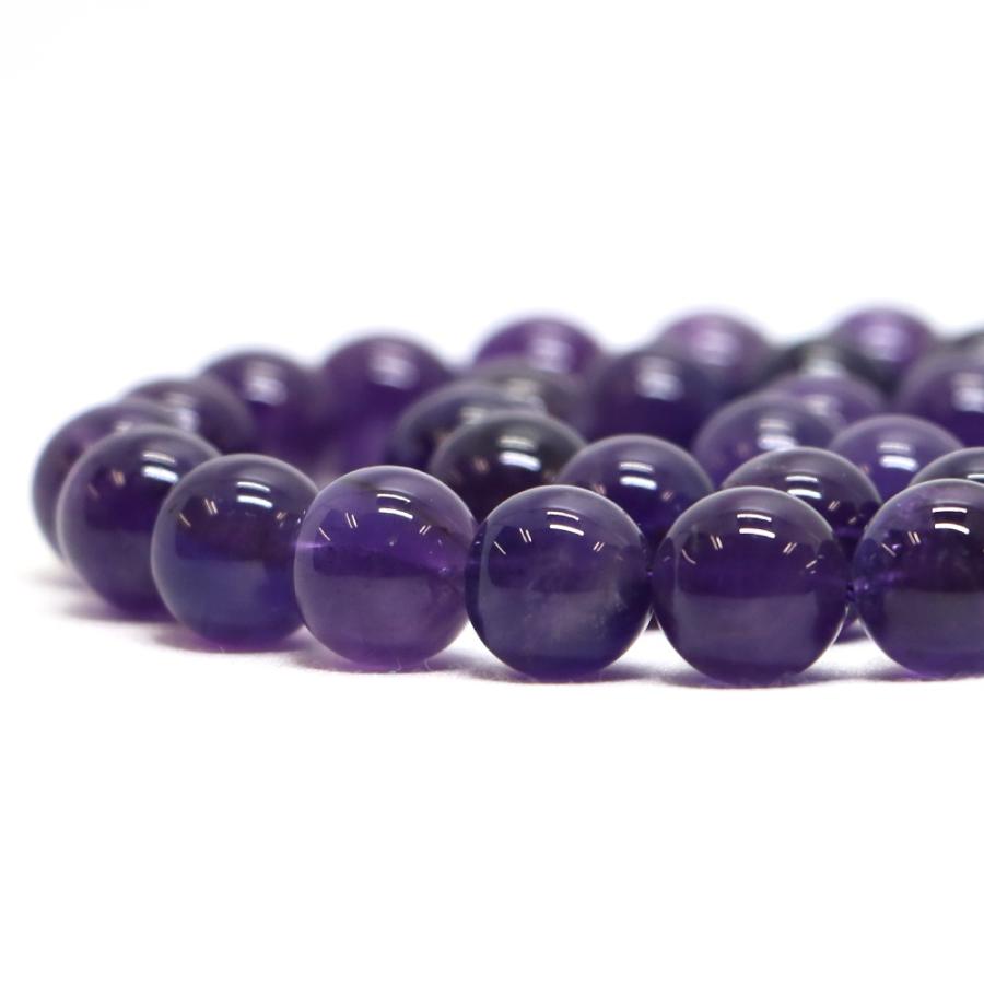 パワーストーン 天然石 ブレスレット アメジスト 丸玉 10mm 数珠 念珠 Bracelet お試し価格 |  | 10