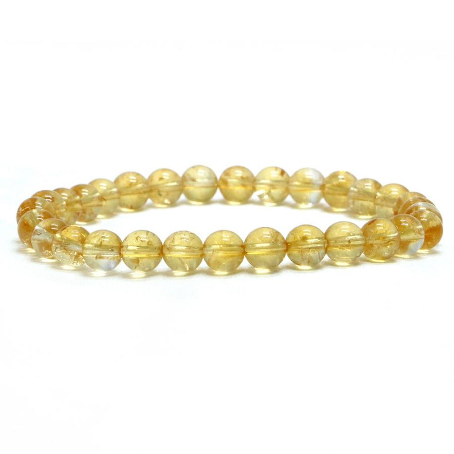 パワーストーン 天然石 ブレスレット シトリン 丸玉 6mm 数珠 念珠 Bracelet お試し価格 | 