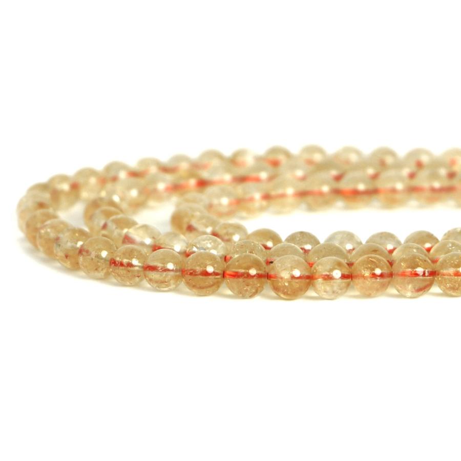 パワーストーン 天然石 ブレスレット シトリン 丸玉 6mm 数珠 念珠 Bracelet お試し価格 |  | 10