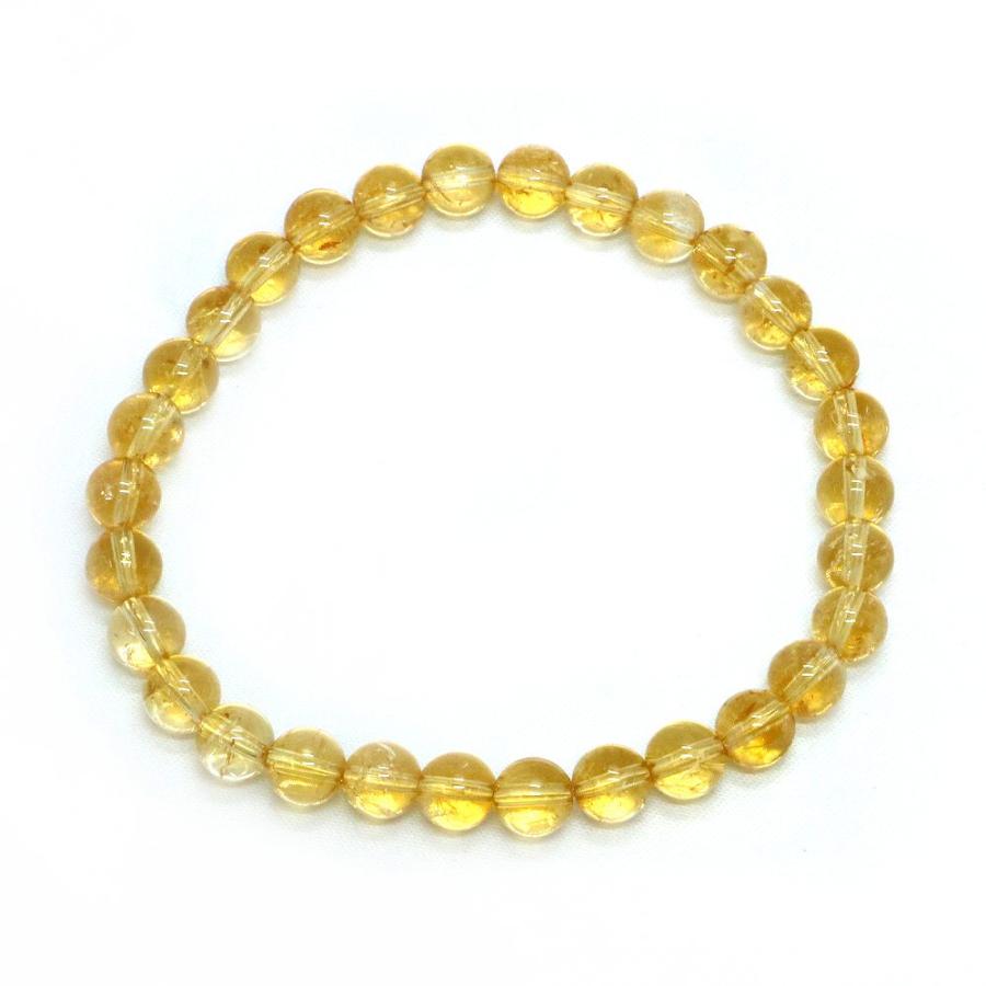 パワーストーン 天然石 ブレスレット シトリン 丸玉 6mm 数珠 念珠 Bracelet お試し価格 |  | 01