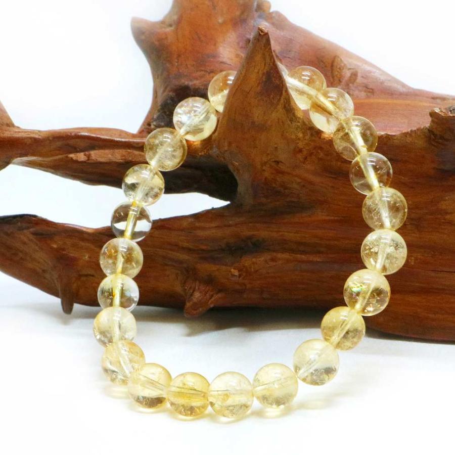 パワーストーン 天然石 ブレスレット シトリン 丸玉 8mm 数珠 念珠 Bracelet お試し価格 |  | 03