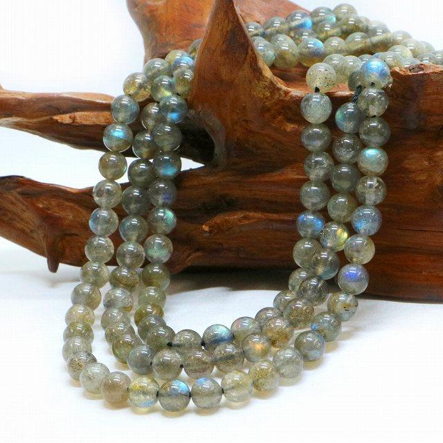 パワーストーン 天然石 ブレスレット ラブラドライト（濃いめ） 丸玉 6mm 数珠 念珠 Bracelet お試し価格 |  | 11