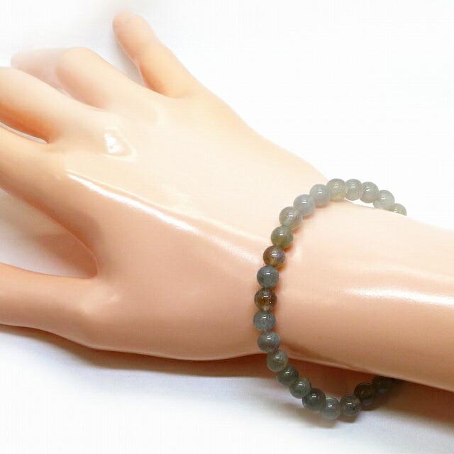 パワーストーン 天然石 ブレスレット ラブラドライト（濃いめ） 丸玉 6mm 数珠 念珠 Bracelet お試し価格 |  | 02