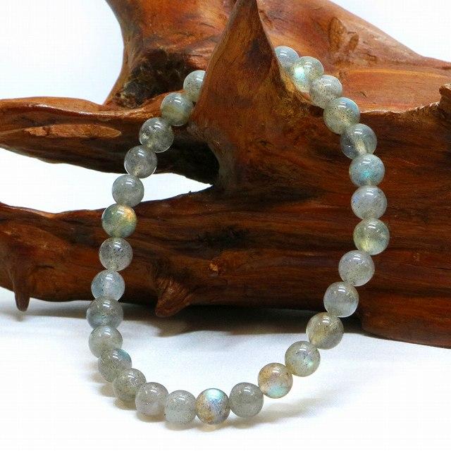 パワーストーン 天然石 ブレスレット ラブラドライト（濃いめ） 丸玉 6mm 数珠 念珠 Bracelet お試し価格 |  | 03