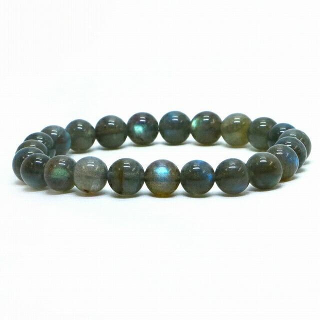 パワーストーン 天然石 ブレスレット ラブラドライト（濃いめ） 丸玉 8mm 数珠 念珠 Bracelet お試し価格 | 