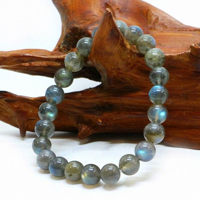 パワーストーン 天然石 ブレスレット ラブラドライト（濃いめ） 丸玉 8mm 数珠 念珠 Bracelet お試し価格 |  | 03