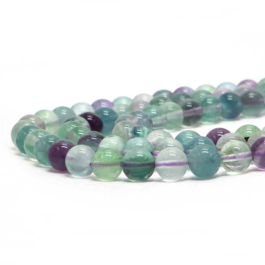 パワーストーン 天然石 ブレスレット フローライト 丸玉 6mm 数珠 念珠 Bracelet お試し価格 |  | 10