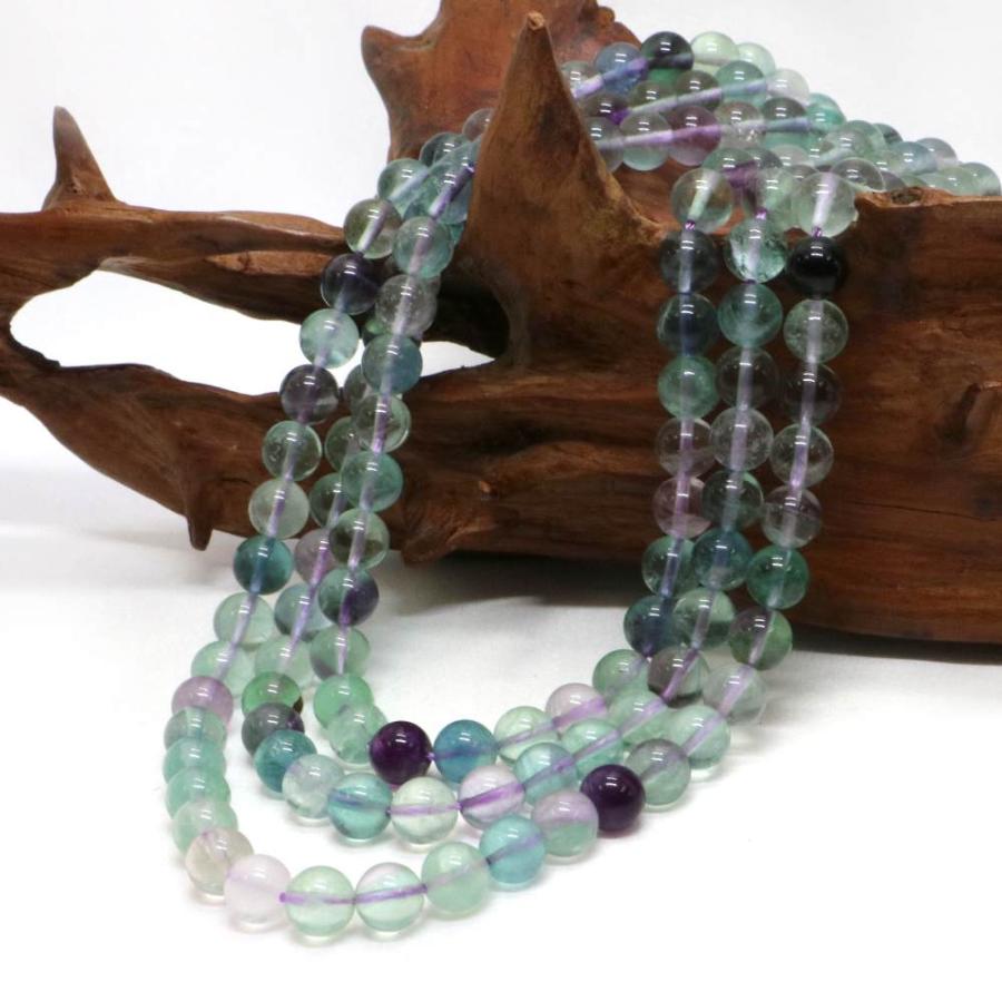 パワーストーン 天然石 ブレスレット フローライト 丸玉 6mm 数珠 念珠 Bracelet お試し価格 |  | 11